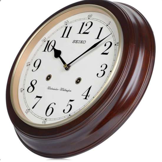 Seiko QXH202Z Westminster Chime Wall Clock