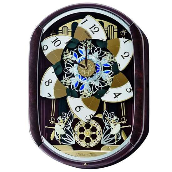 Seiko QXM297B QXM297BT Swarovski Marionette Wall Clock