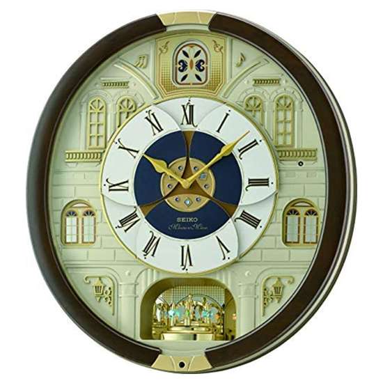 Seiko Melodies in Motion Wall Clock QXM371B QXM371-B