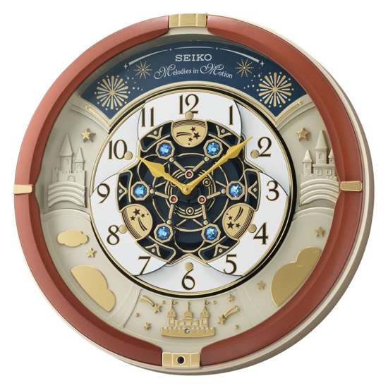 Seiko QXM378B QXM378-B Brown Decor Musical Wall Clock