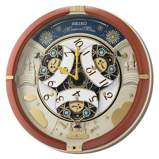 Seiko QXM378B QXM378-B Brown Decor Musical Wall Clock