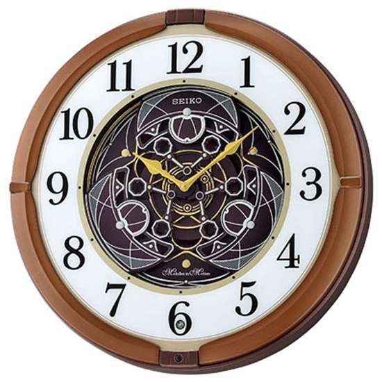 Seiko QXM380B QXM380BT QXM380-B Musical Brown Wall Clock