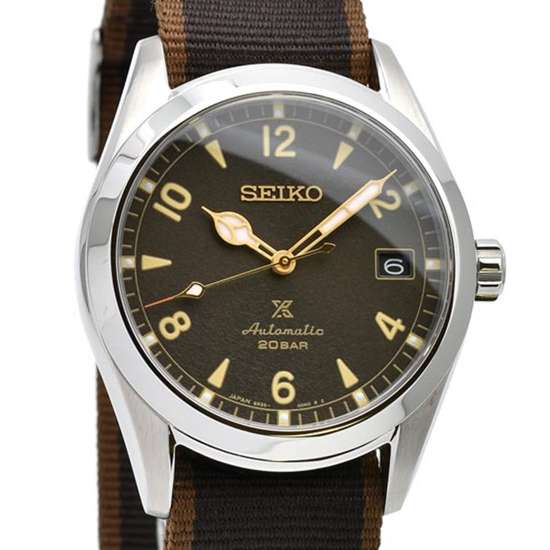 Seiko SBDC137 Mechanical Brown Nylon JDM Watch