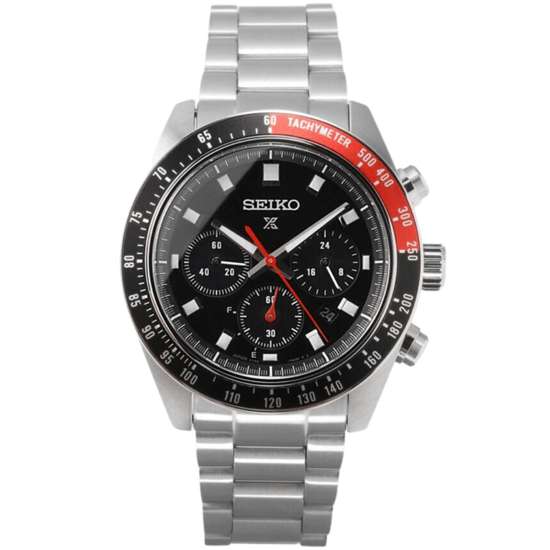 Seiko Speedtimer SBDL099 Black Dial Chronograph Solar Mens Sports Watch