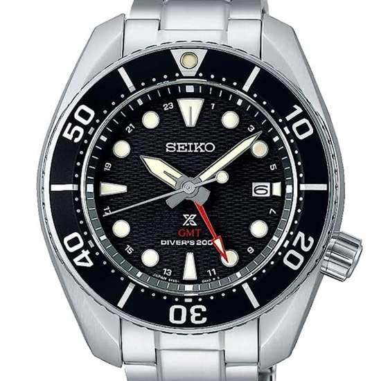 Seiko JDM Sumo GMT Prospex SBPK003 Solar Black Dial Diving Watch