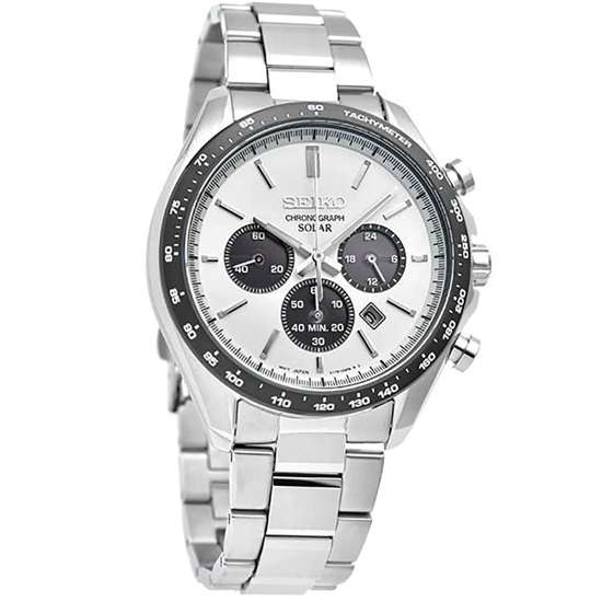 Seiko Selection JDM Solar Panda SBPY165 Chronograph Watch