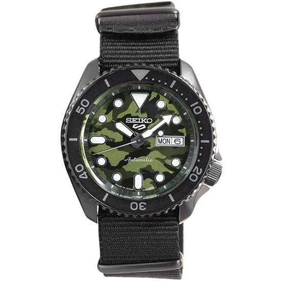Seiko JDM SKX Street Style SBSA173 Camouflage Dial Sports Watch