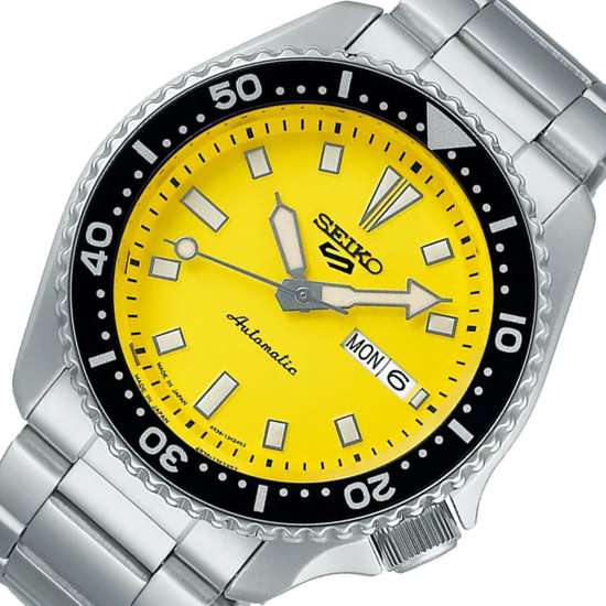Seiko 5 Sports SBSA193 On Time Move Yellow Dial Limited Edition Watch