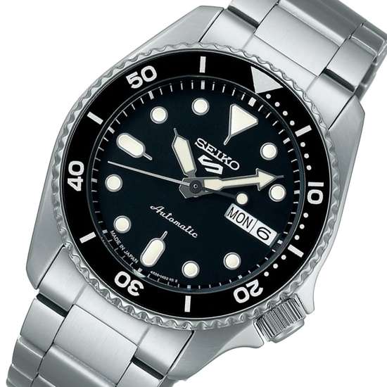 Seiko JDM SRPK29 SKX Sports Style Mechanical Black Dial Watch