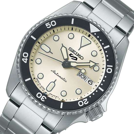 Seiko SRPK31 SKX Sports Style Mechanical Off White Dial Watch