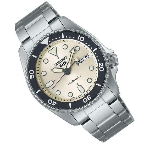 Seiko 5 Sports SBSA227 SKX Style Off White Dial Mechanical JDM Watch
