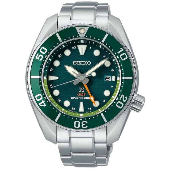 Seiko Sumo GMT Prospex SFK003J1 SFK003 SFK003J Green Dial Mens Diving Watch