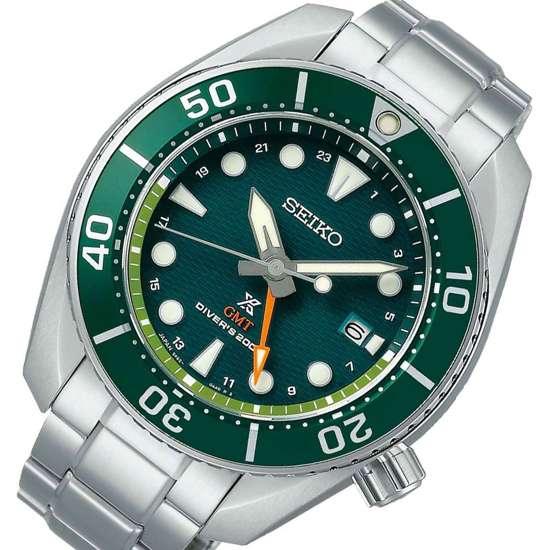 Seiko Sumo GMT Prospex SFK003J1 SFK003 SFK003J Green Dial Mens Diving Watch