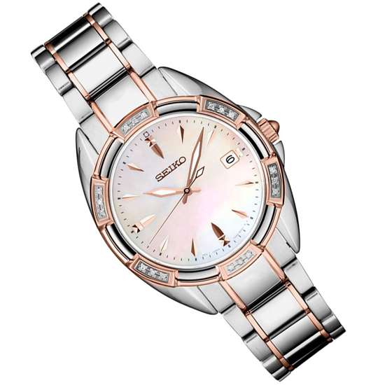 Seiko Conceptual Womens Diamond Accent Watch SKK878 SKK878P1 SKK878P