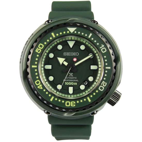 Seiko SLA029 Green Gundam MS-06 Zaku II Proffesional Diving Watch