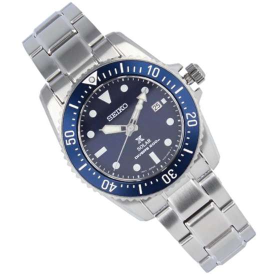 Seiko Prospex Solar Blue Dial SNE585P1 SNE585 SNE585P Divers Watch