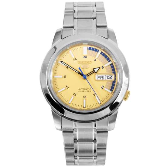 Seiko 5 Automatic SNKK29K1 SNKK29 SNKK29K Gold Dial Watch