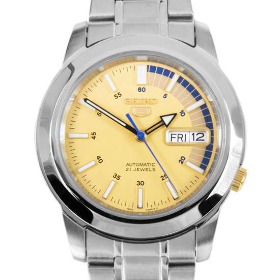 Seiko 5 Automatic SNKK29K1 SNKK29 SNKK29K Gold Dial Watch