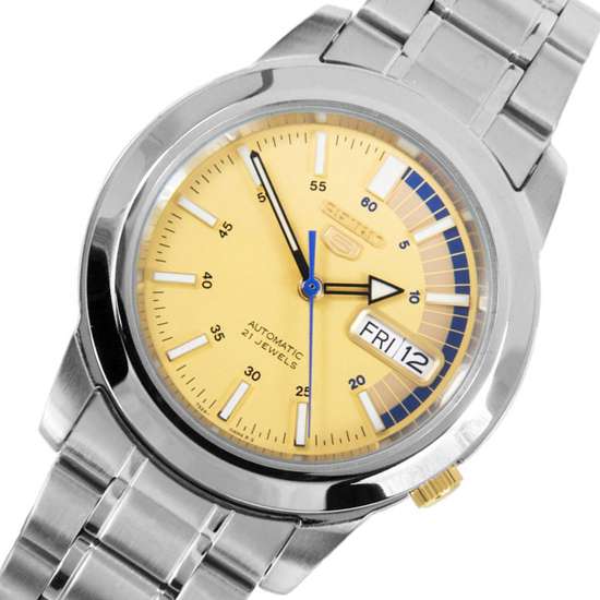 Seiko 5 Automatic SNKK29K1 SNKK29 SNKK29K Gold Dial Watch