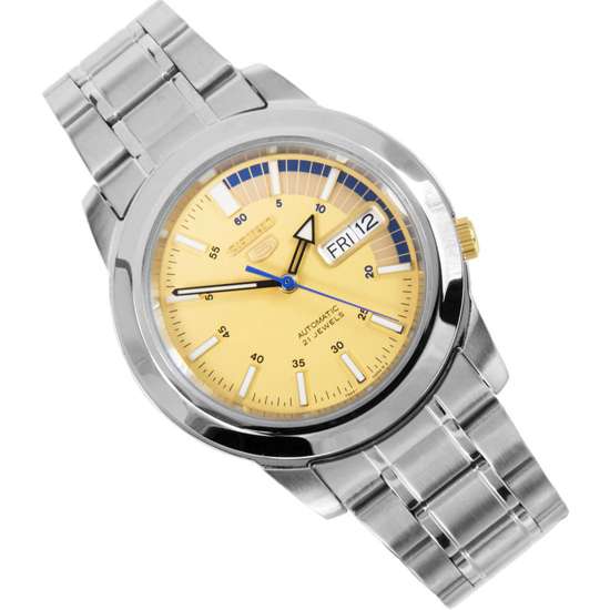 Seiko 5 Automatic SNKK29K1 SNKK29 SNKK29K Gold Dial Watch