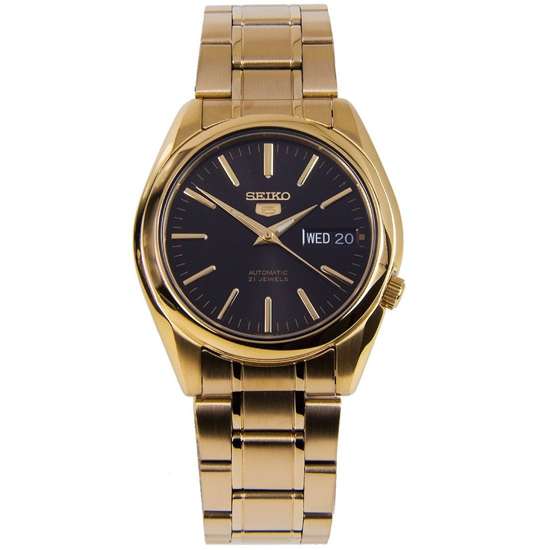 Seiko 5 Automatic Gold Watch SNKL50K1 SNKL50 SNKL50K