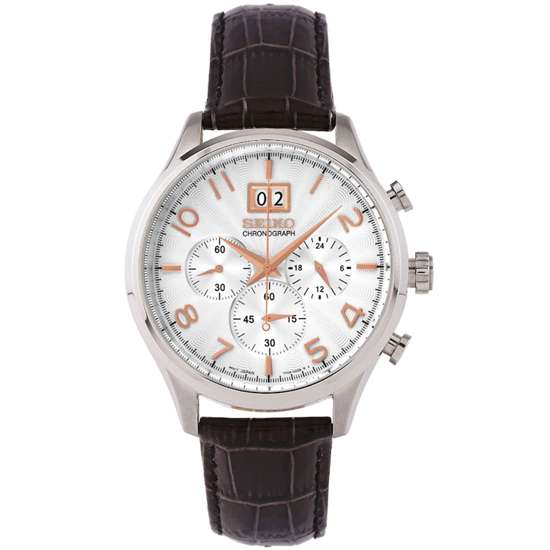 Seiko Neo Male SPC087P1 SPC087 SPC087P Leather Quartz Watch