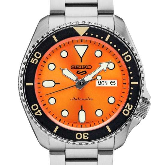 Seiko Orange Dial Sports Watch SRPD59 SRPD59K SRPD59K1