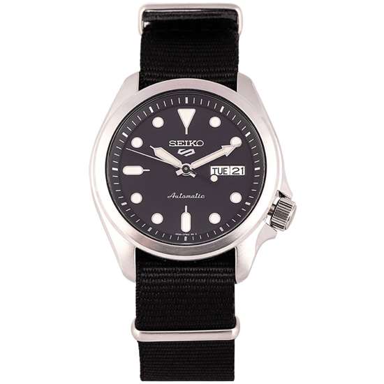 Seiko 5 Sports Black Nylon Watch SRPE67K1 SRPE67 SRPE67K