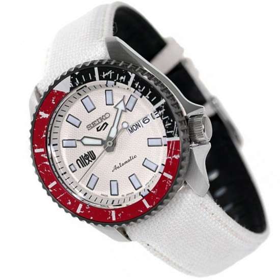 Seiko 5 Sports Ryu Street Fighter White Watch SBSA079