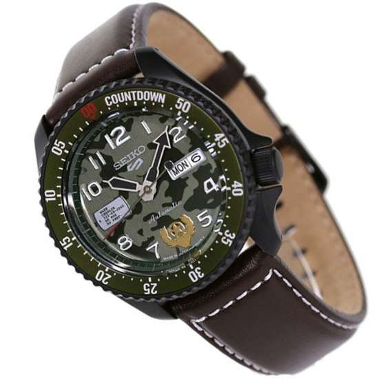 Seiko 5 Sports Guile Street Fighter Camouflage Watch SBSA081 SRPF21 SRPF21K SRPF21K1