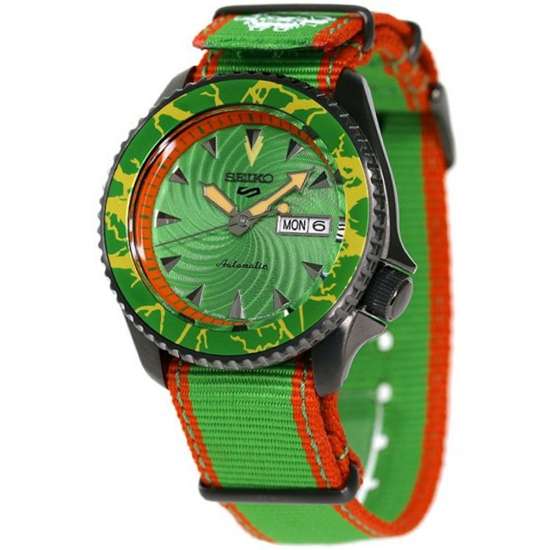 Seiko 5 Sports Blanka Street Fighter Green Watch SBSA083 SRPF23 SRPF23K SRPF23K1