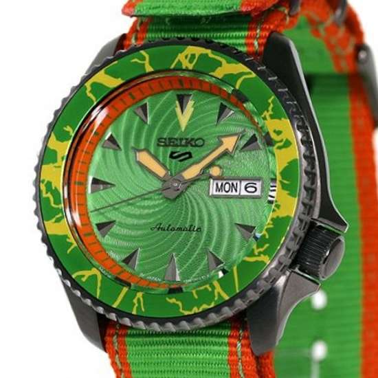 Seiko 5 Sports Blanka Street Fighter Green Watch SBSA083 SRPF23 SRPF23K SRPF23K1