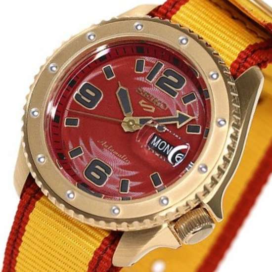 Seiko 5 Sports Zangief Street Fighter Yellow Watch SBSA084 SRPF24 SRPF24K SRPF24K1