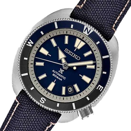 Seiko Prospex SRPG15 Land Tortoise Blue Nylon Watch