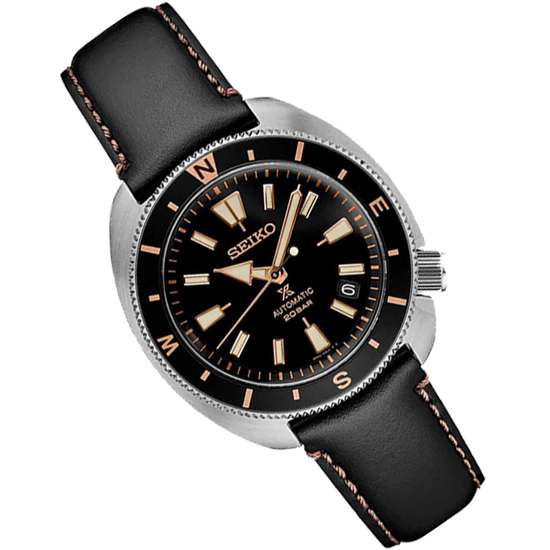 Seiko Prospex SRPG17 Land Tortoise Black Leather Watch