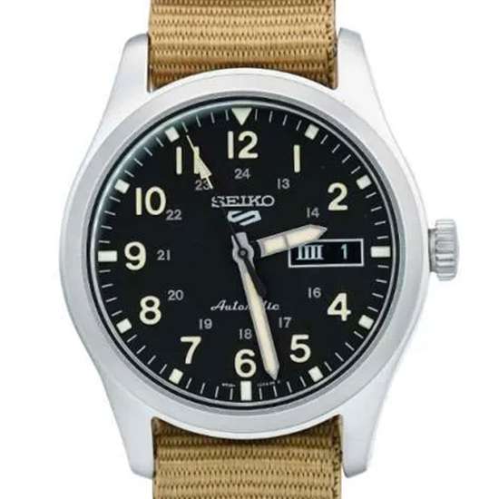 Seiko 5 Sports Field Khaki Nylon SRPG35 SRPG35K SRPG35K1 Watch