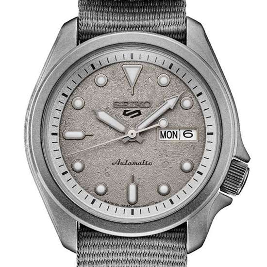 Seiko Cement Automatic SRPG63K1 SRPG63 SRPG63K Grey Nylon Watch