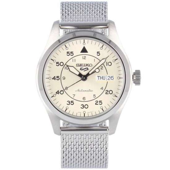 Seiko 5 Sports Flieger SRPH21K1 SRPH21 SRPH21K Milanese Strap Mesh Watch