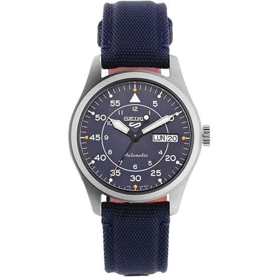 Seiko 5 Sports Flieger SRPH31K1 SRPH31 SRPH31K Blue Nylon Automatic Watch