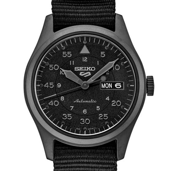 Seiko 5 Sports Stealth Black SRPJ11K1 SRPJ11 SRPJ11K Field Street Style Watch