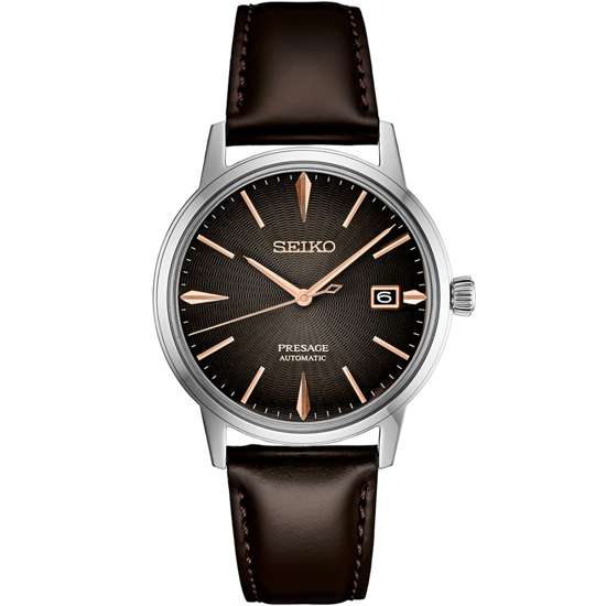 Seiko Presage Cocktail Time Modern Style SRPJ17J1 SRPJ17 SRPJ17J Leather Watch