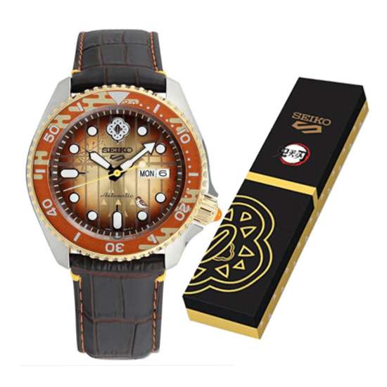 Seiko Demon Slayer Zenitsu Agatsuma SRPJ24K1 SRPJ24 SRPJ24K Limited Edition Watch
