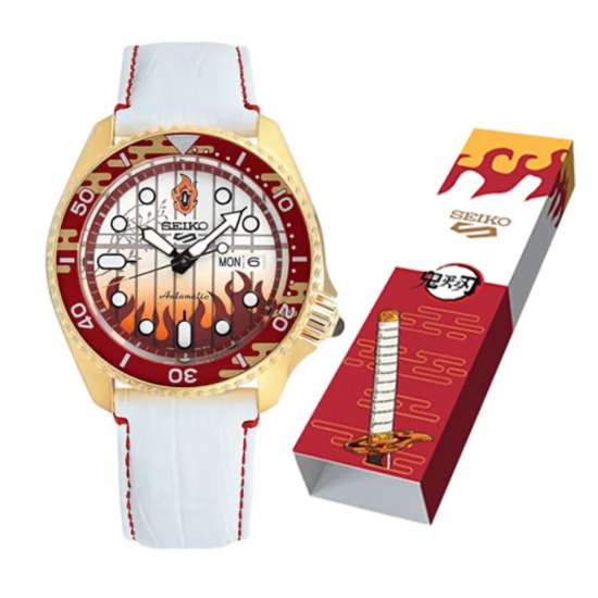 Seiko Demon Slayer Kyojuro Rengoku SRPJ28K1 SRPJ28 SRPJ28K Limited Edition Watch