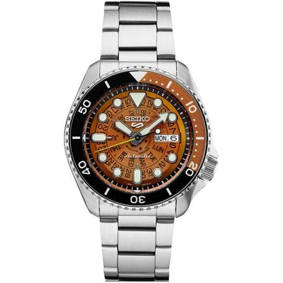 Seiko Time Sonar Brown Transparent Skeleton Dial SRPJ47K1 SRPJ47 SRPJ47K Watch
