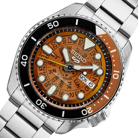 Seiko Time Sonar Brown Transparent Skeleton Dial SRPJ47K1 SRPJ47 SRPJ47K Watch