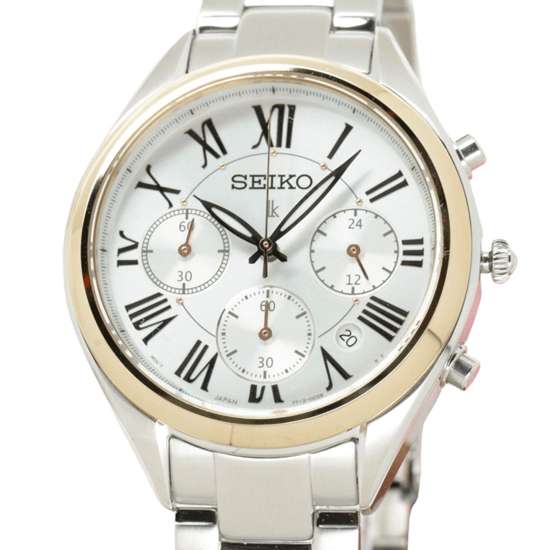 Seiko Lukia Womens SRWZ10P1 SRWZ10 SRWZ10P Quartz Chronograph Watch