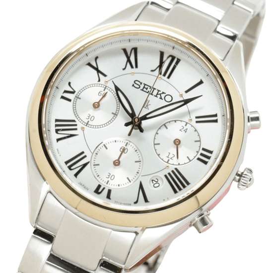 Seiko Lukia Womens SRWZ10P1 SRWZ10 SRWZ10P Quartz Chronograph Watch