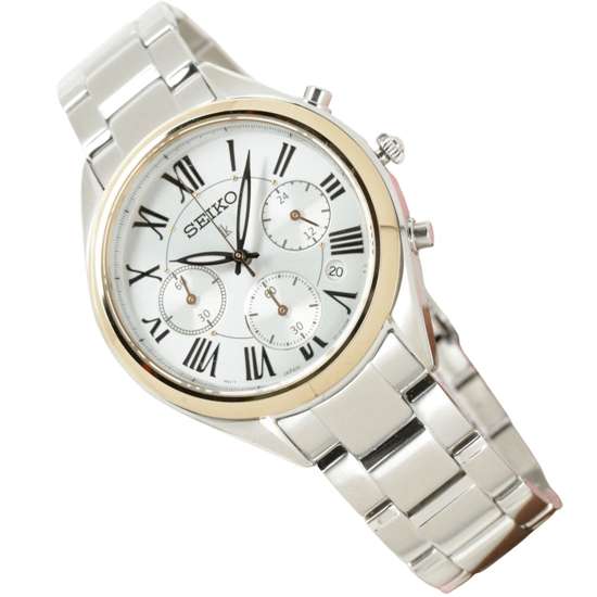 Seiko Lukia Womens SRWZ10P1 SRWZ10 SRWZ10P Quartz Chronograph Watch