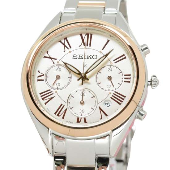 Seiko Lukia Womens SRWZ12P1 SRWZ12 SRWZ12P Quartz Chronograph Watch