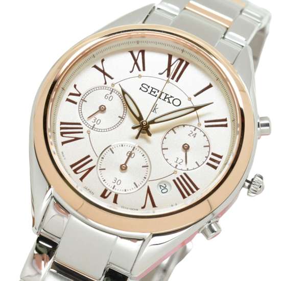 Seiko Lukia Womens SRWZ12P1 SRWZ12 SRWZ12P Quartz Chronograph Watch